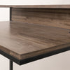 Wooden Home Office Desk with Mini Hutch